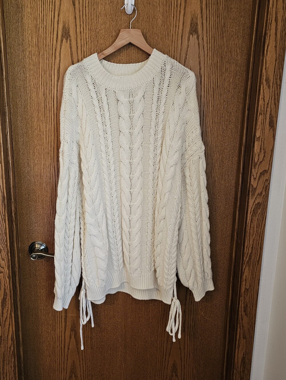 Altard State Cream Cable Knit Women's Sweater